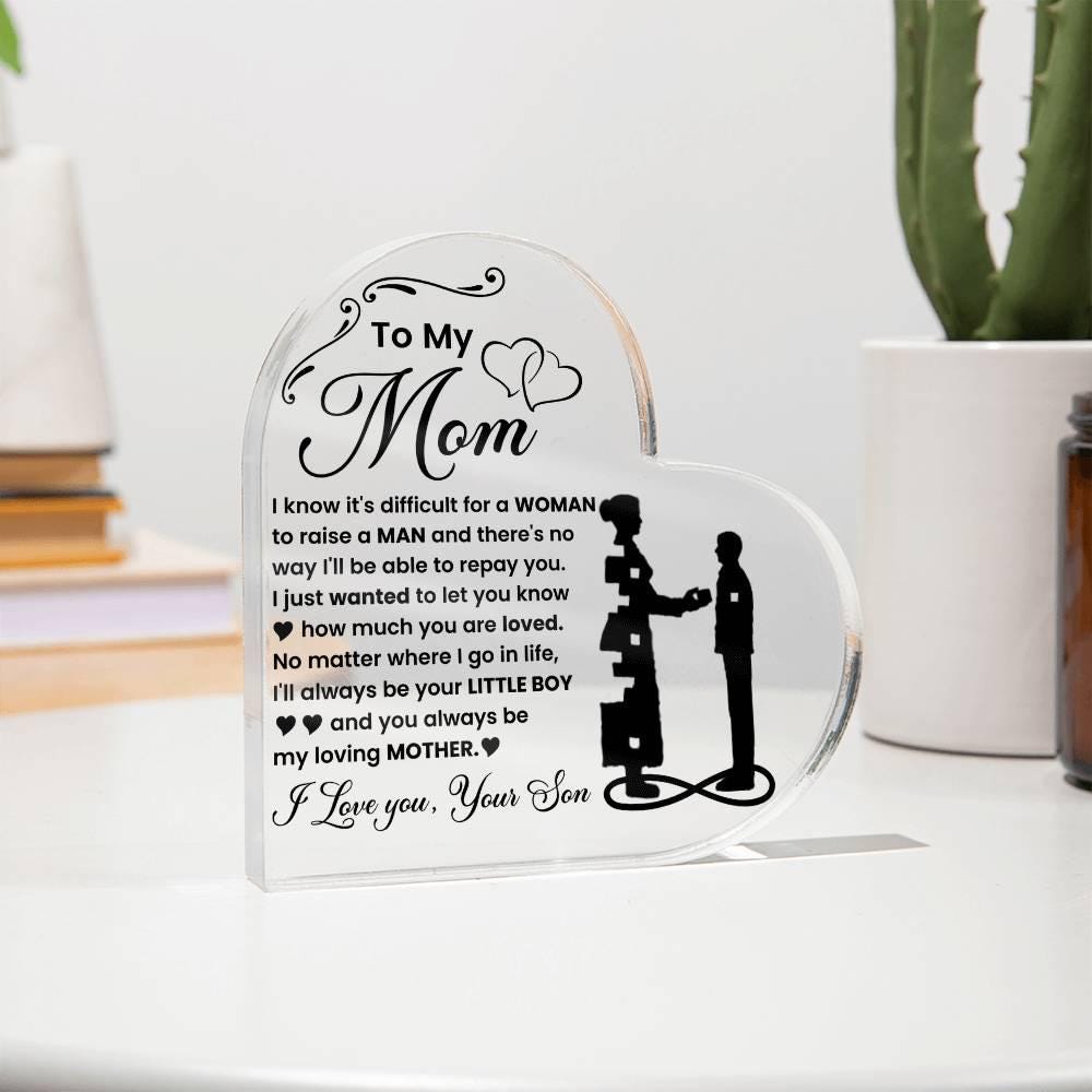 Personalized to My Mom Acrylic Plaque – Mothers Day Gifts – view 8