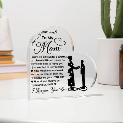 Personalized to My Mom Acrylic Plaque – Mothers Day Gifts – view 8
