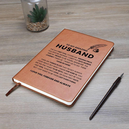 Personalized Husband Leather Journal – Anniversary Gifts for him – view 9