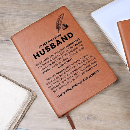 Personalized Husband Leather Journal – Anniversary Gifts for him – view 8