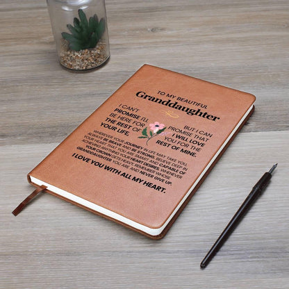 To My Granddaughter Personalized Leather Journal – Gift from Grandma – view 8