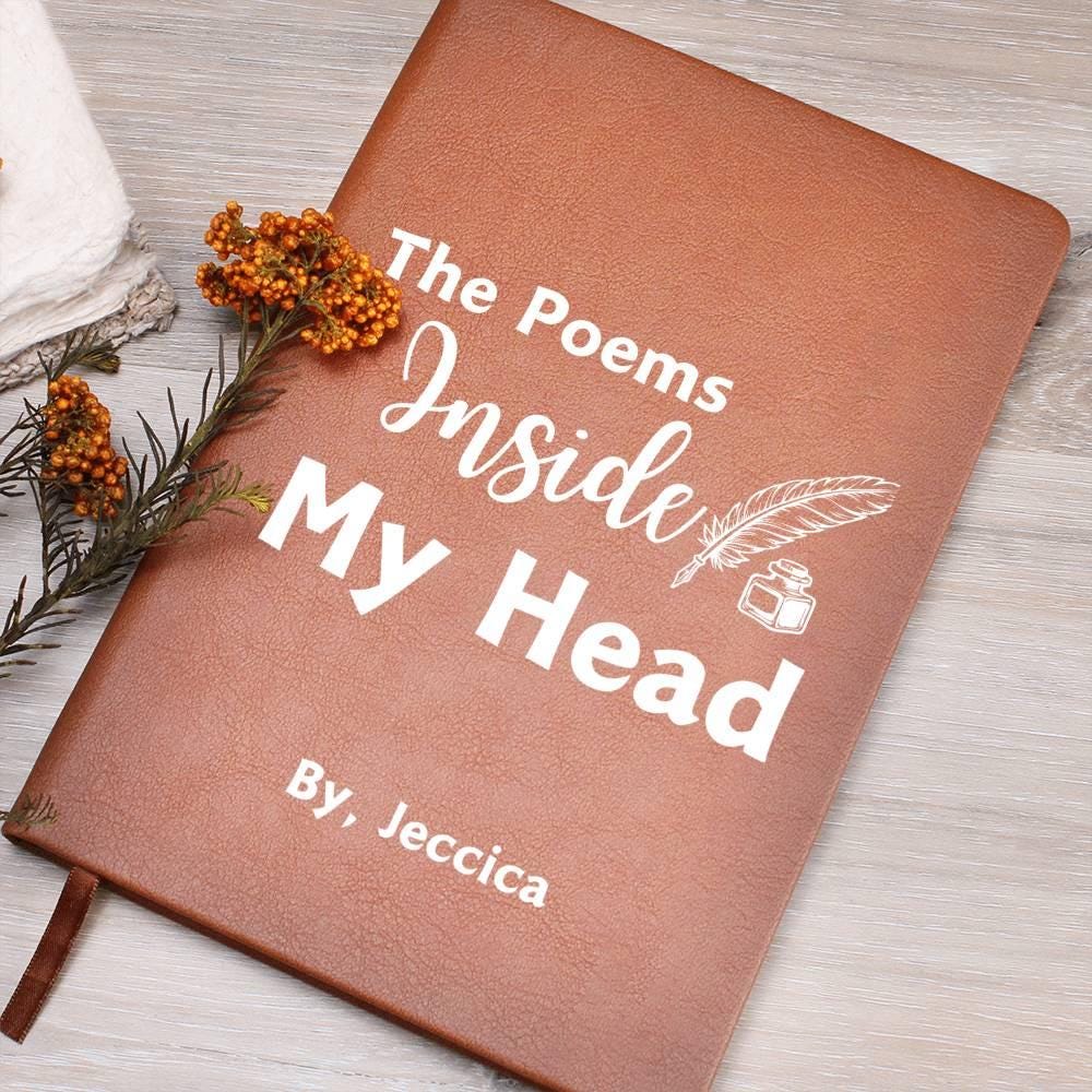 Poems Inside My Head Personalized Journal for Poets – Poetry Lovers – view 6