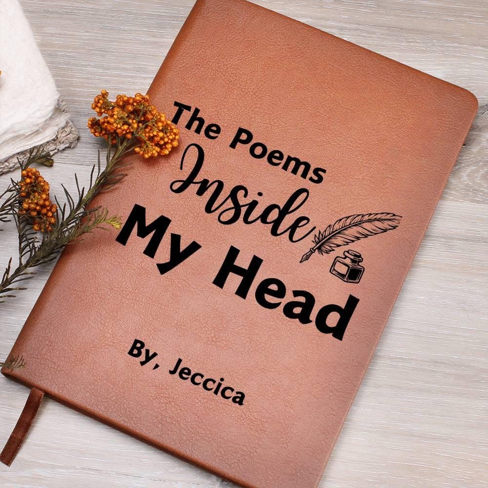 Poems Inside my Head Personalized Poetry Journal – Gifts for Writers – view 9