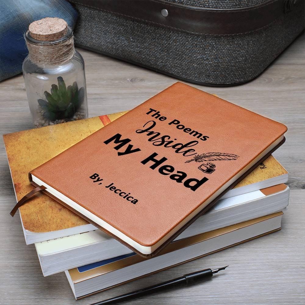 Poems Inside my Head Personalized Poetry Journal – Gifts for Writers – view 3