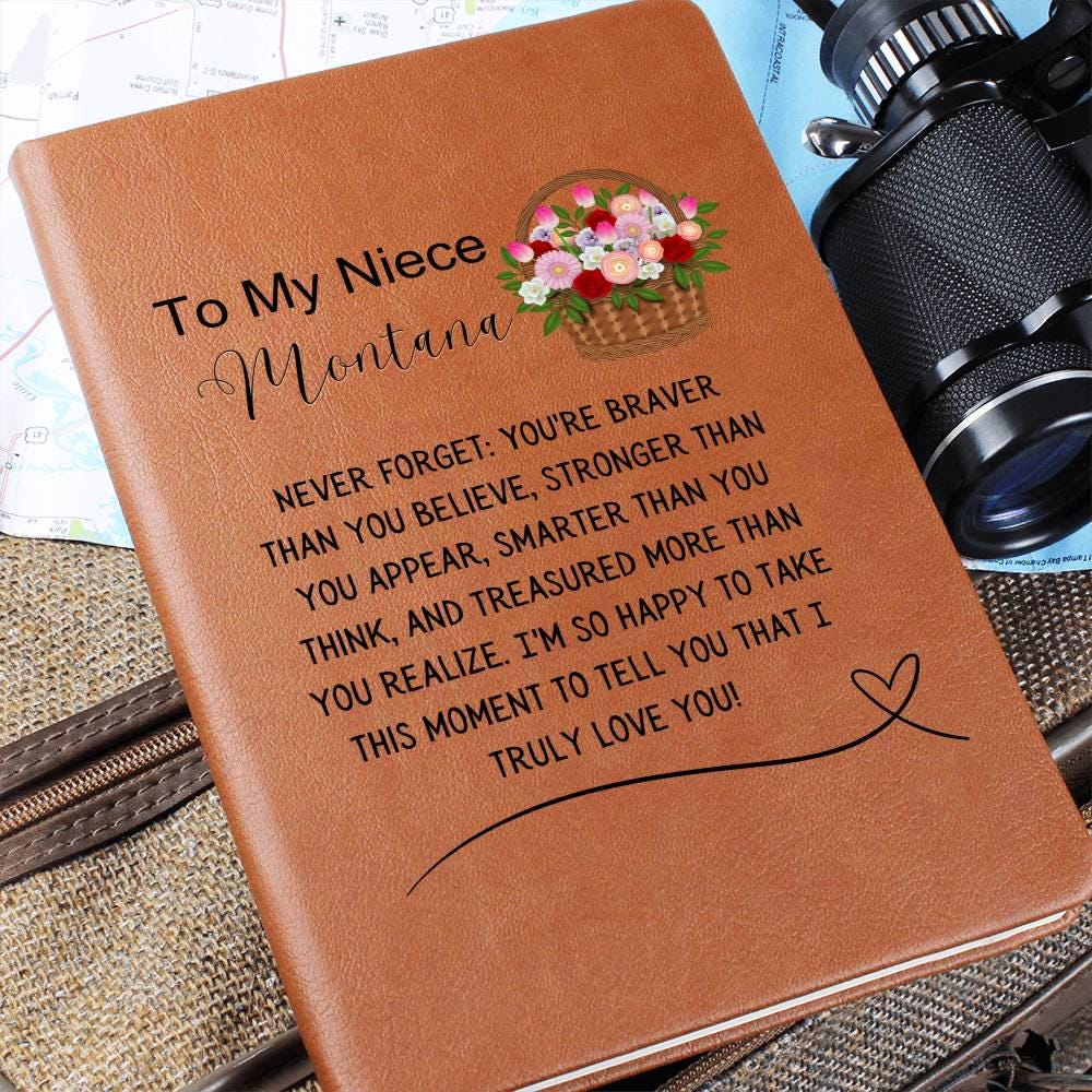 Personalized Niece Name Journal – Niece Gifts from Aunt