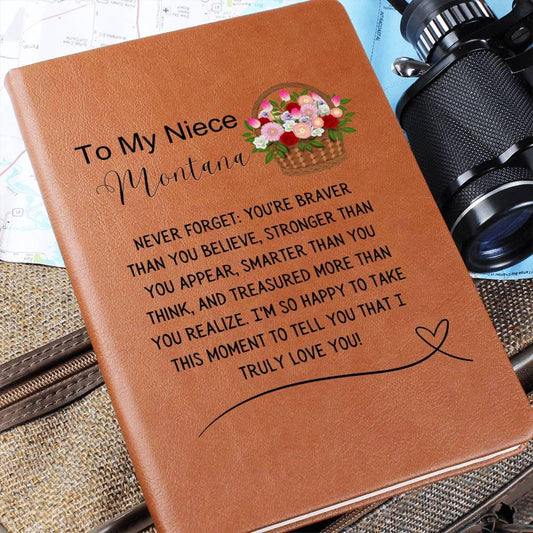 Personalized Niece Name Journal – Niece Gifts from Aunt