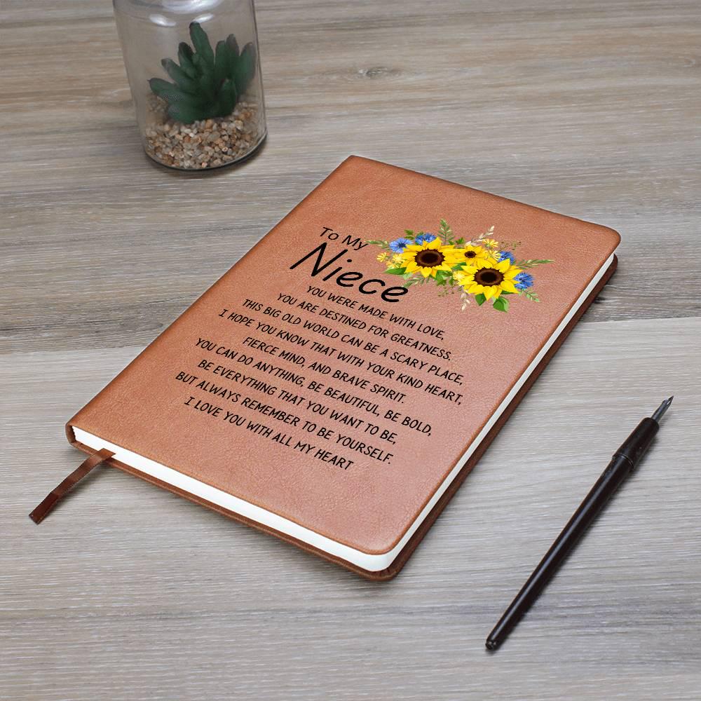 Niece Sunflower Name Journal – Personalized Gift for Niece Graduation – view 9