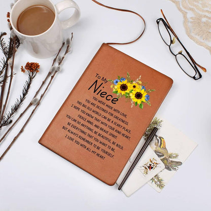 Niece Sunflower Name Journal – Personalized Gift for Niece Graduation – view 7