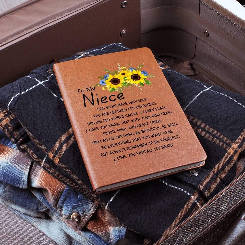 Niece Sunflower Name Journal – Personalized Gift for Niece Graduation – view 5