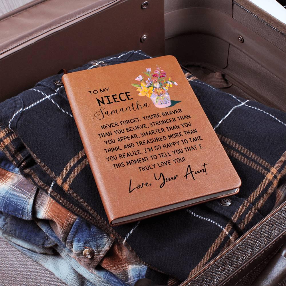 Custom Niece Name Journal – Personalized Gift for Niece Graduation – view 6