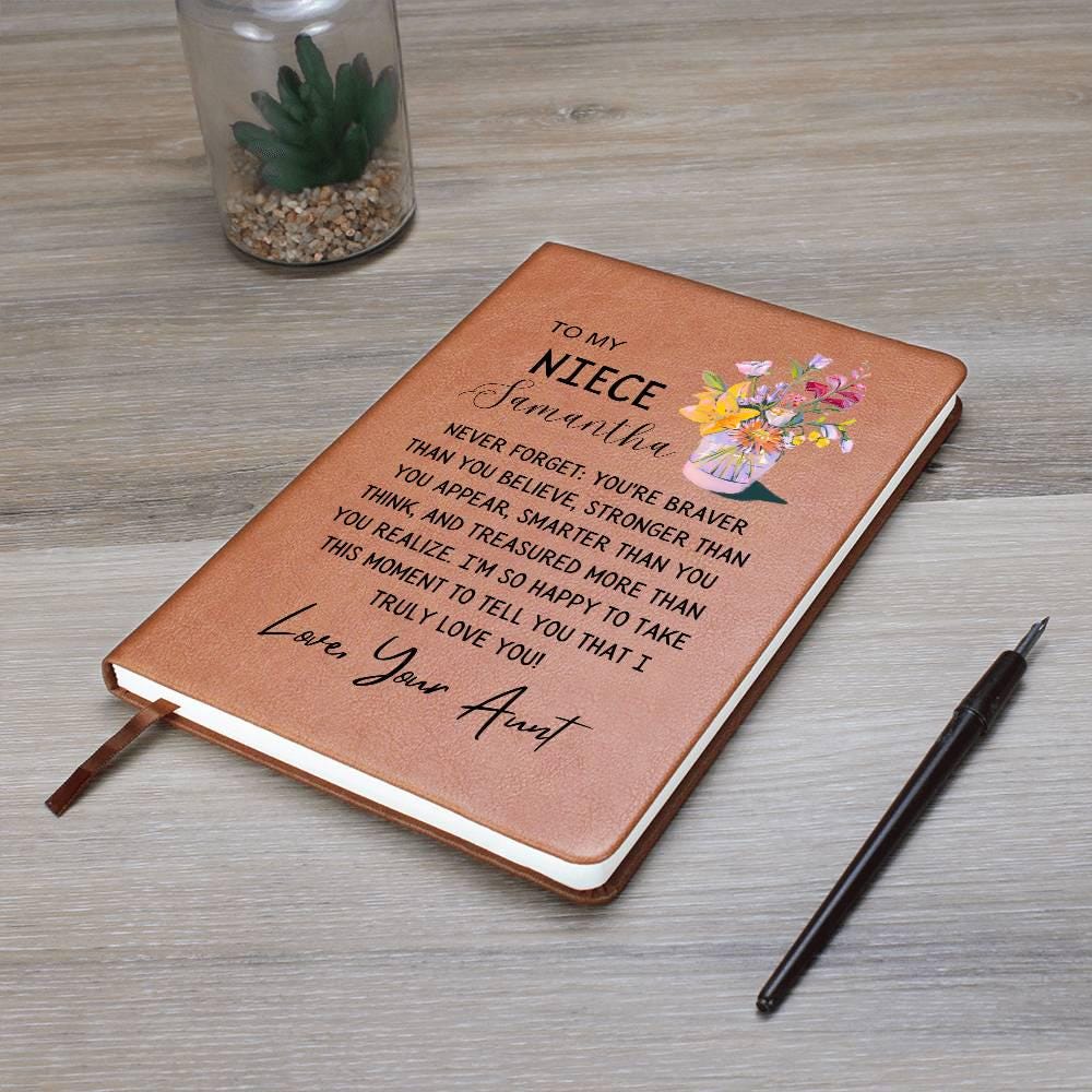 Custom Niece Name Journal – Personalized Gift for Niece Graduation – view 9