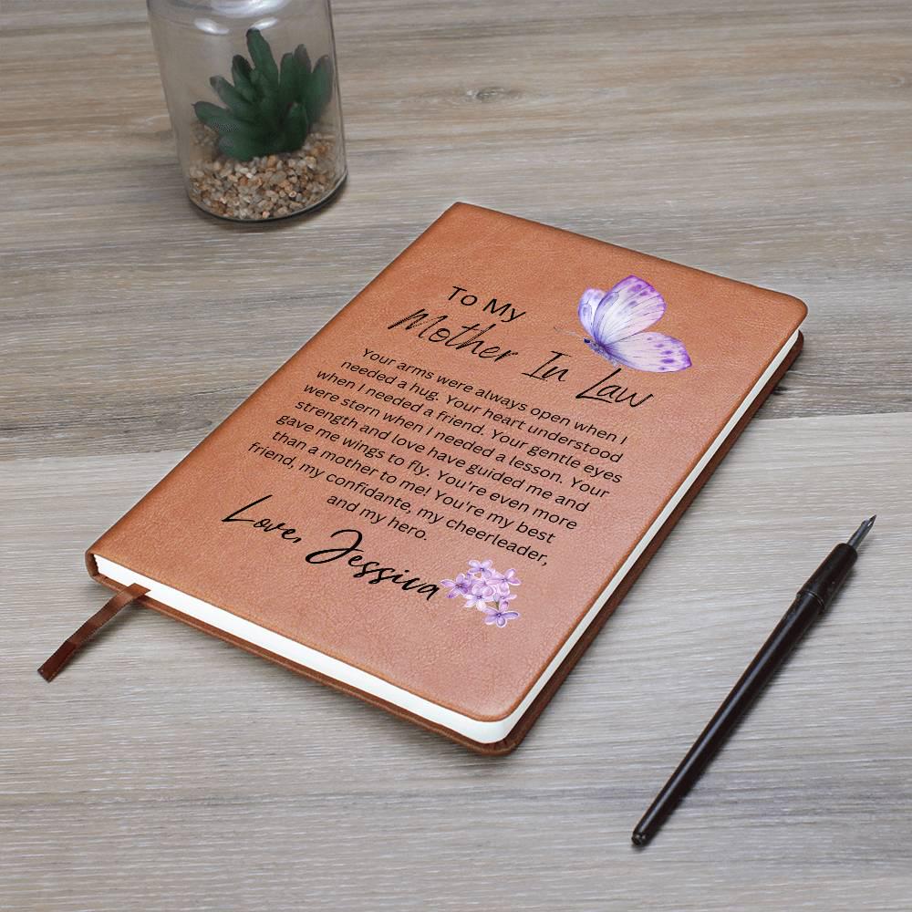 Personalized Mother in Law Butterfly Journal – Gift from Bride – view 8