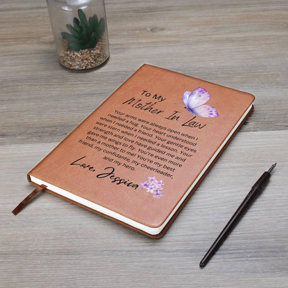 Personalized Mother in Law Butterfly Journal – Gift from Bride – view 8