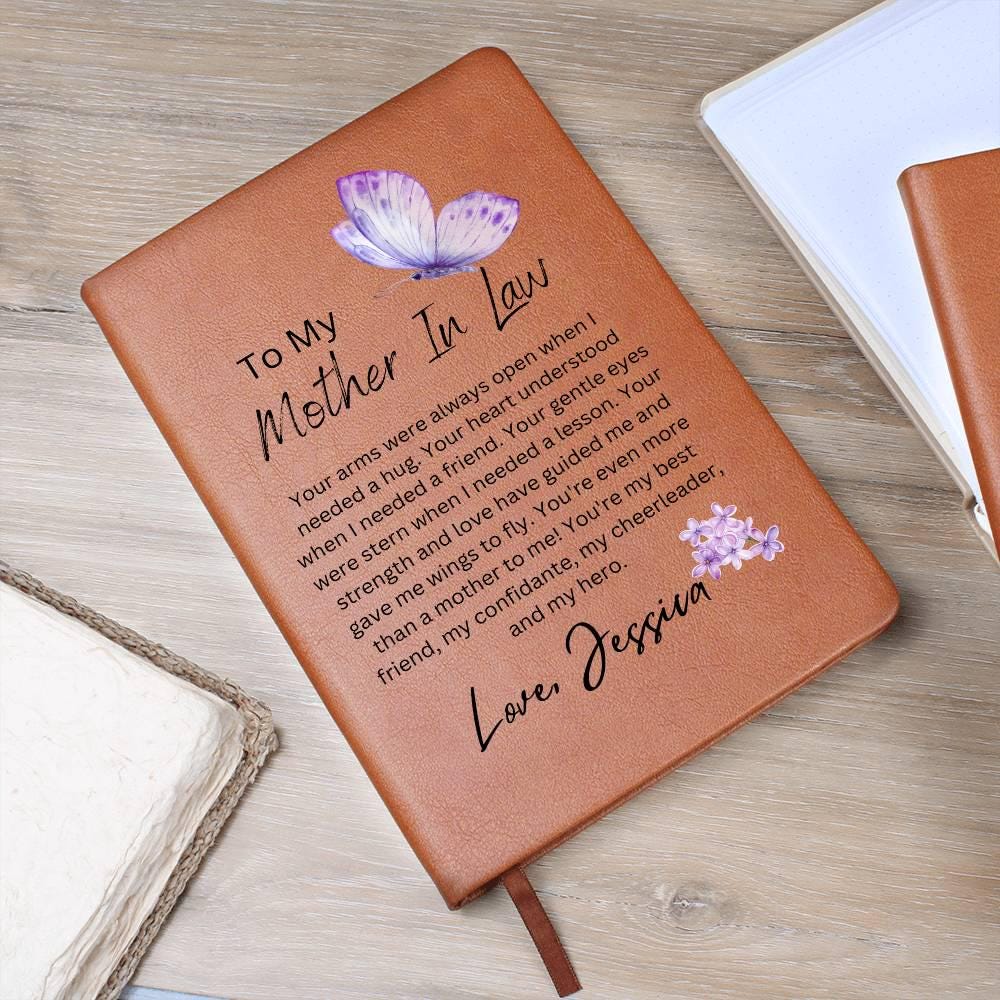 Personalized Mother in Law Butterfly Journal – Gift from Bride – view 7