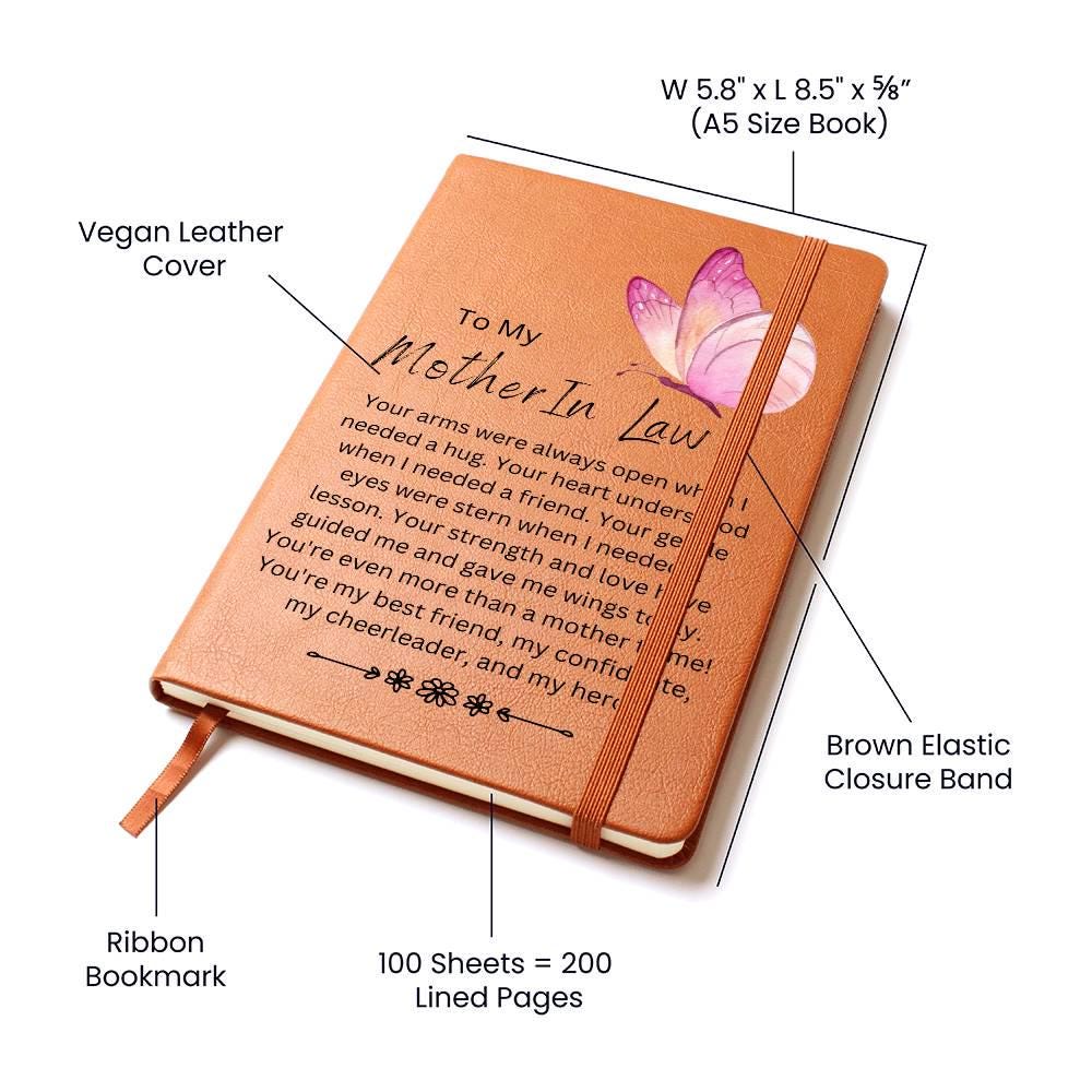 Mother in Law Custom Butterfly Journal – Gifts from Daughter in Law – view 3