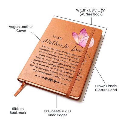 Mother in Law Custom Butterfly Journal – Gifts from Daughter in Law – view 3