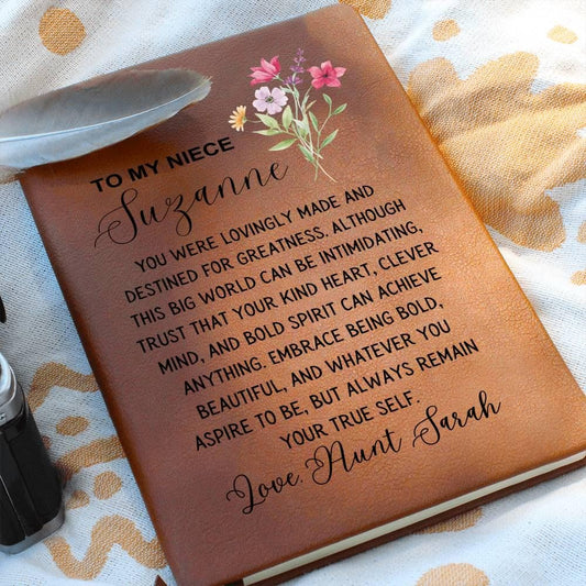 custom Niece Name Journal – Gifts from Aunt for Niece Birthday