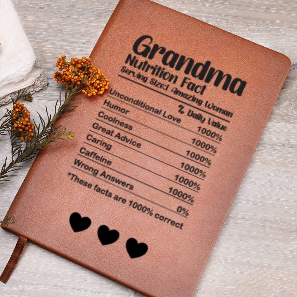 Personalized Grandma Gift Leather Journal – Grandma Mothers Day Gift