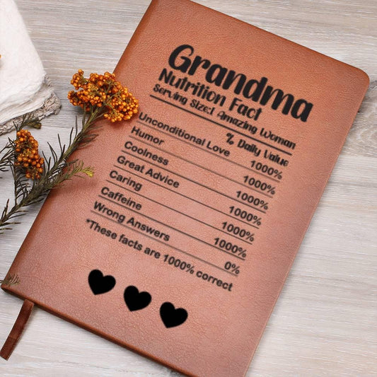 Personalized Grandma Gift Leather Journal – Grandma Mothers Day Gift