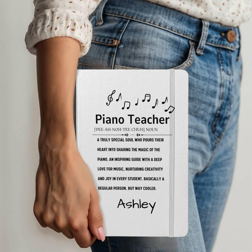 Personalized Piano Teacher Definition Ambassador Bound Journal – view 2