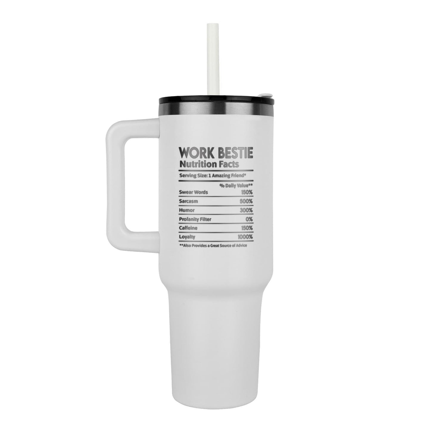 Work Bestie 40 oz Leaser Engraved Tumbler – Coworker Gifts – view 5