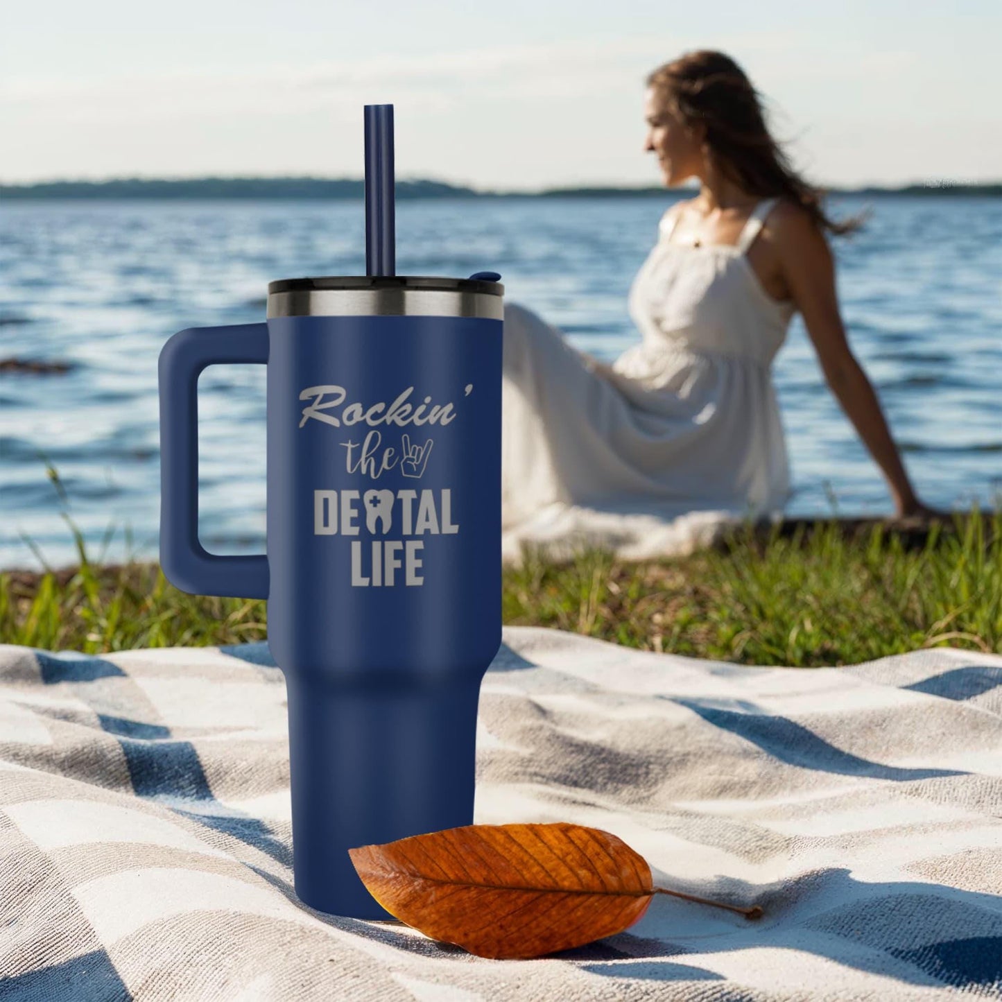 Dental Life 40 oz Leaser Engraved Tumbler – Gifts for Dentist – view 6