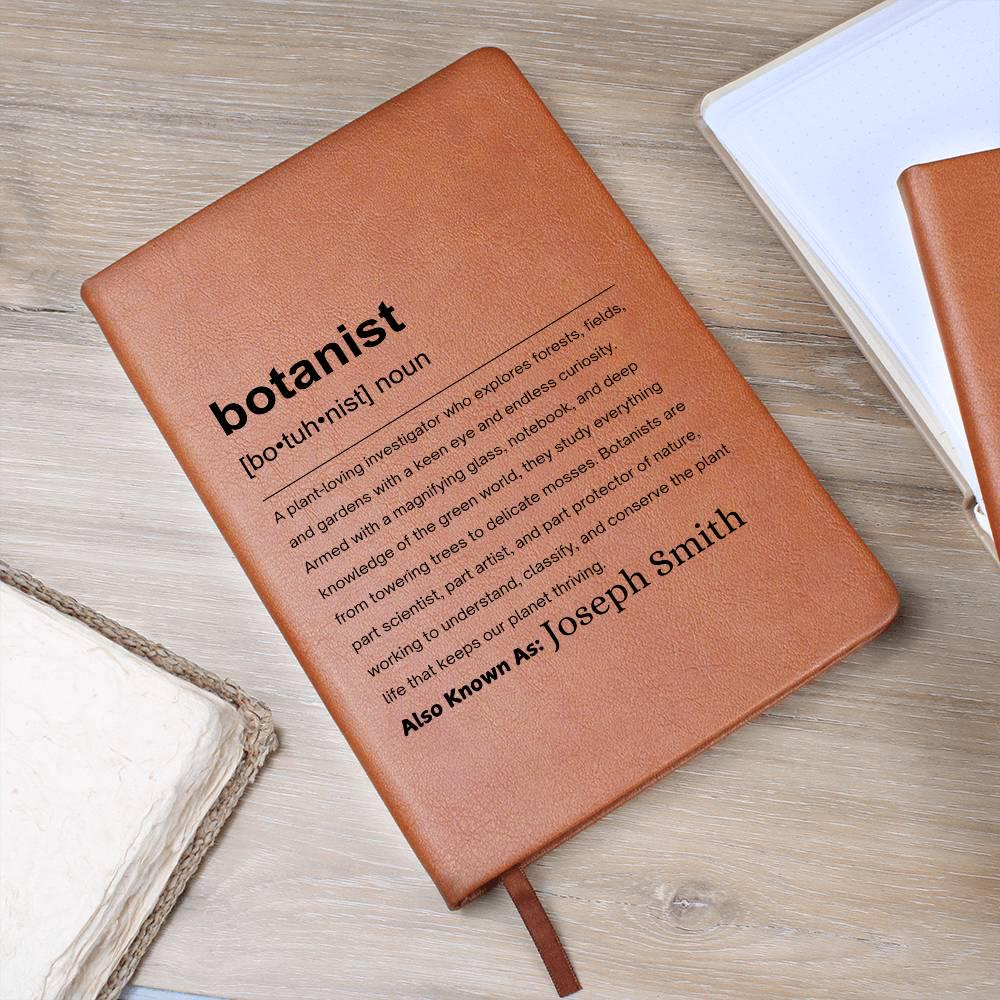 Botanist Gift Personalized Definition Leather Journal – view 9
