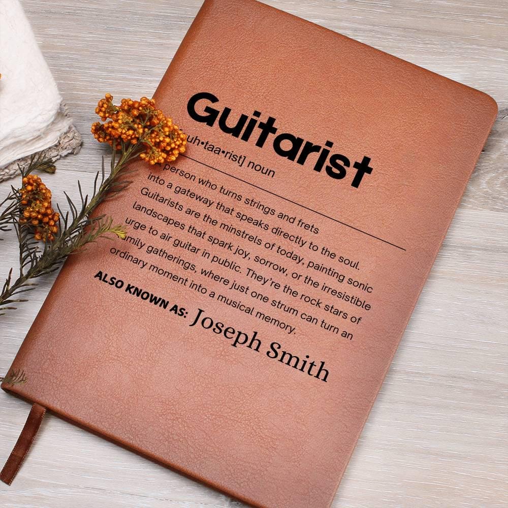 Guitarist Gift Personalized Definition Leather Journal – view 8