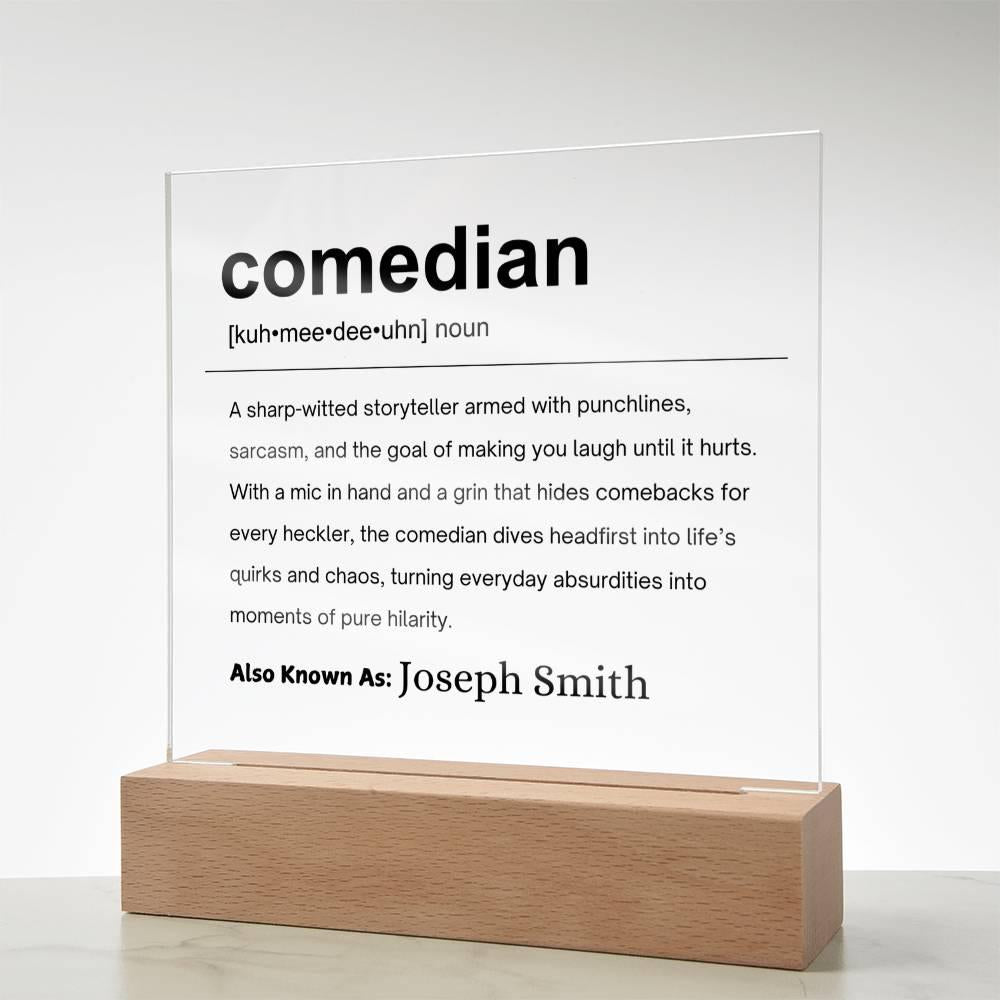 Comedian Gift Personalized Definition Acrylic Plaque – view 7