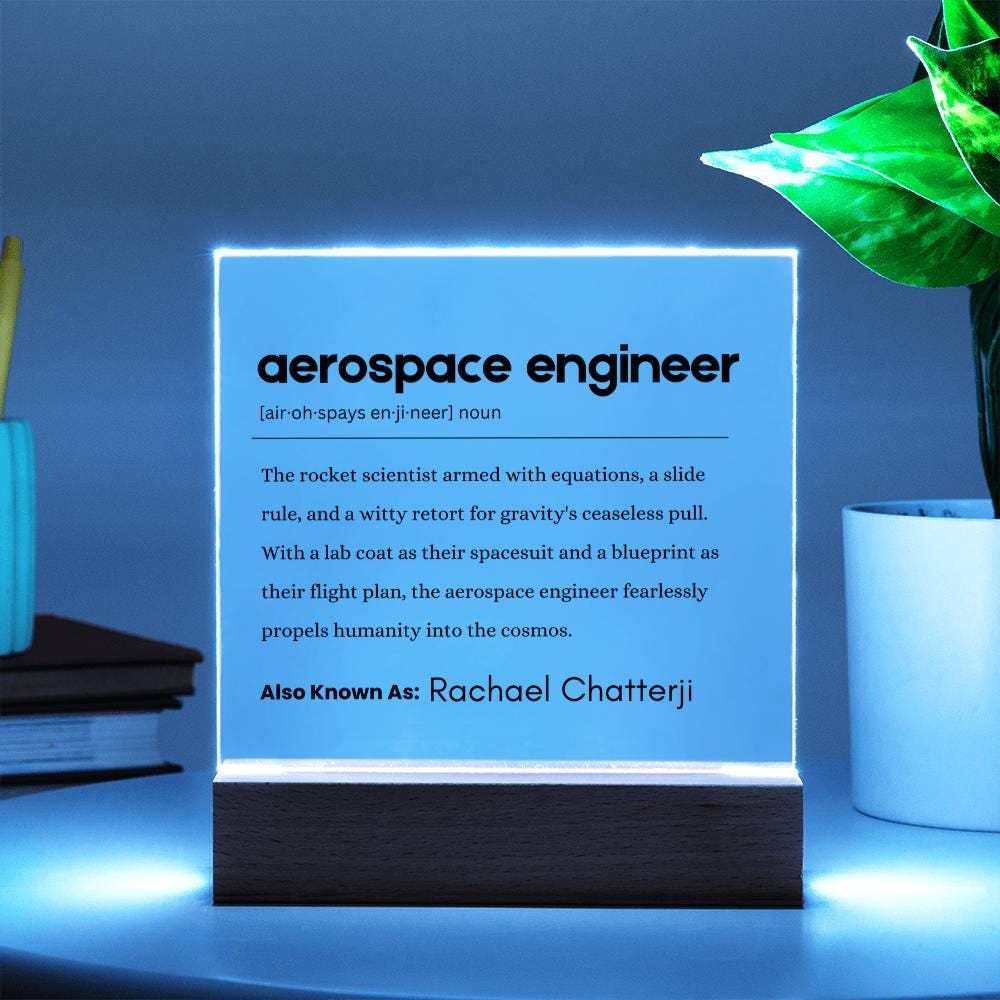 Aerospace Engineer Gift Personalized Definition Plaque – view 3