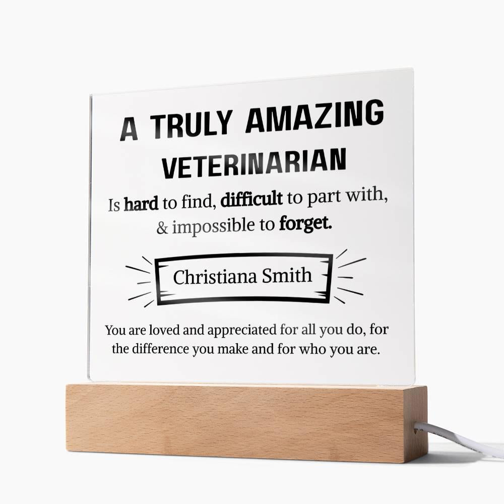 Veterinarian Appreciation Personalized Plaque – Vet Gifts – view 10