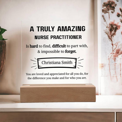 Nurse Practitioner Appreciation Personalized Plaque – Gift for Np – view 10