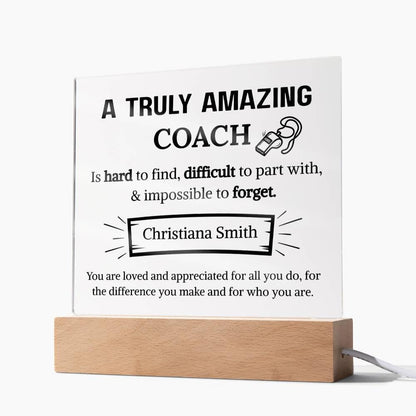 Coach Appreciation Personalized Acrylic Plaque – Gift for Coach – view 10