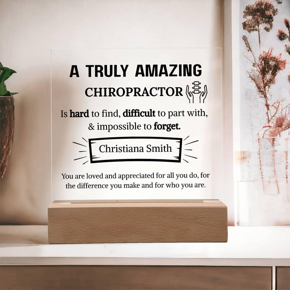 Chiropractor Appreciation personalized Acrylic Plaque – view 9