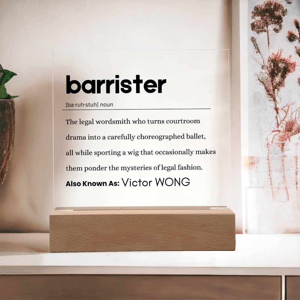 Barrister Gift Personalized Definition Acrylic Plaque – Gift – view 10