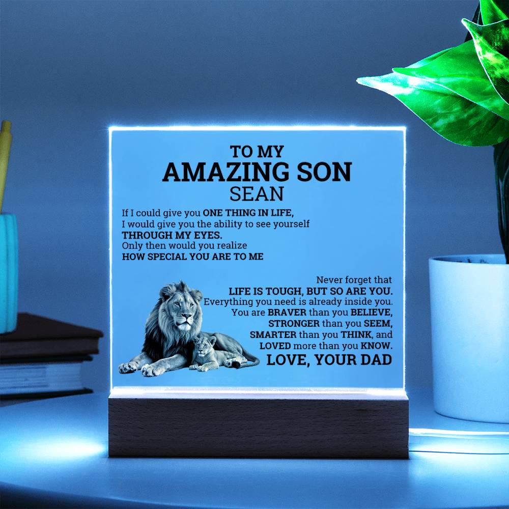 To My Amazing Son Personalized Gift from Dad – Son Christmas Gifts – view 3