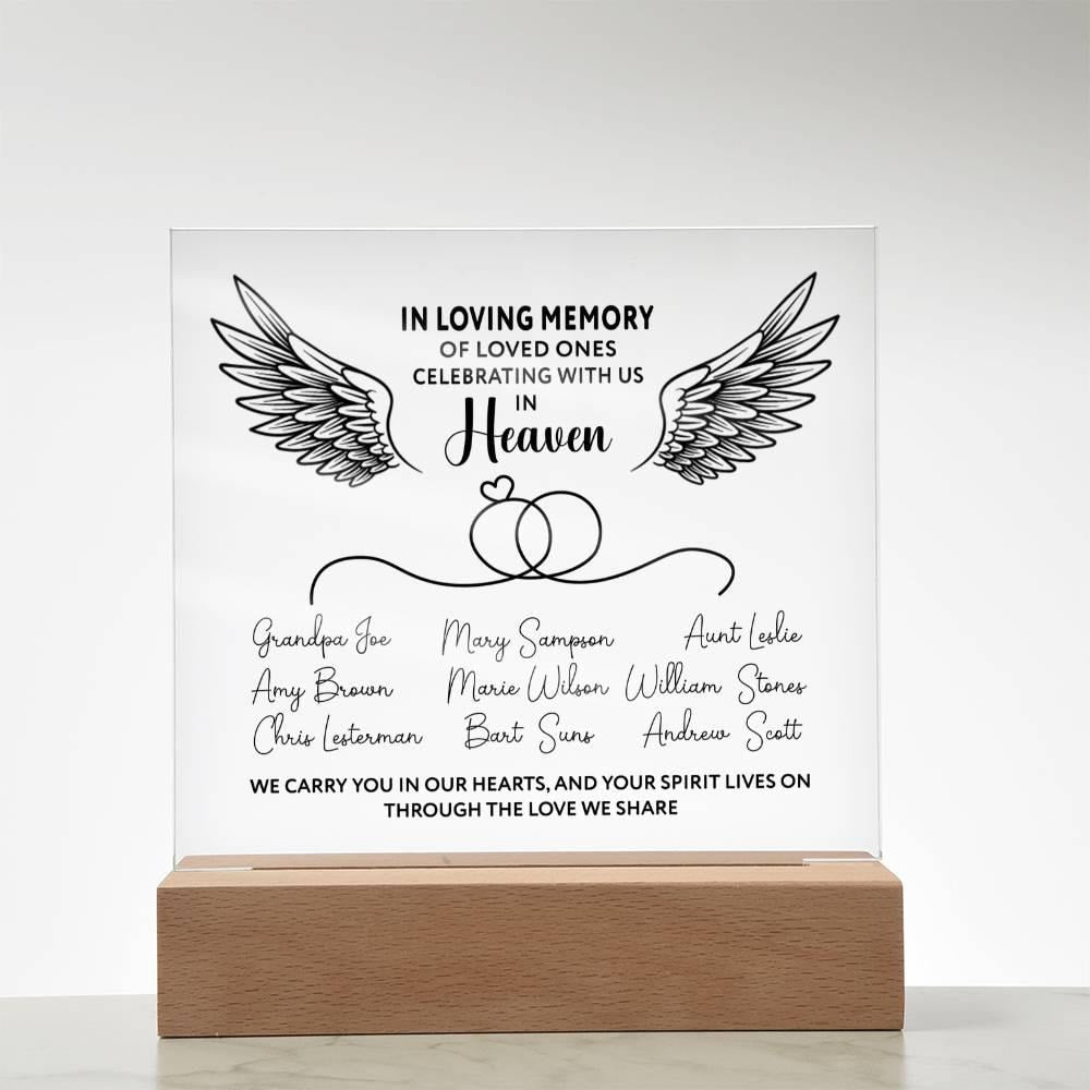 Family Memorial Keepsake Plaque – Family Loss Sympathy Gift – view 4