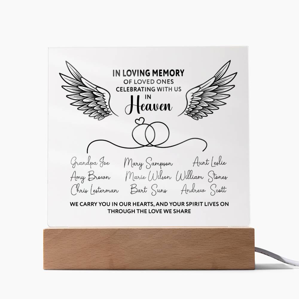 Family Memorial Keepsake Plaque – Family Loss Sympathy Gift – view 8