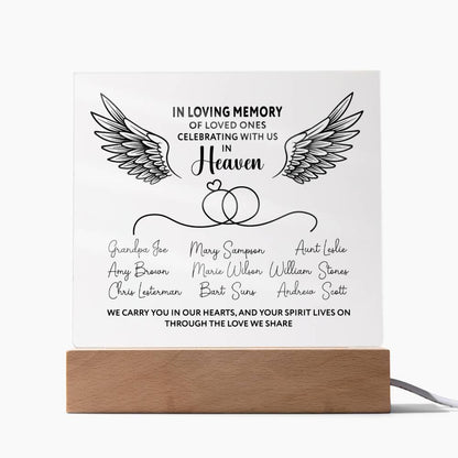 Family Memorial Keepsake Plaque – Family Loss Sympathy Gift – view 8