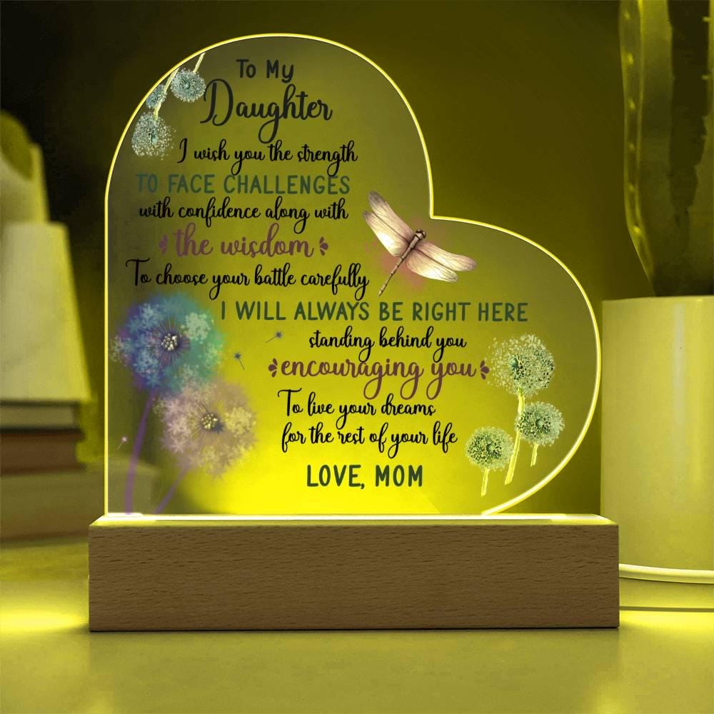 To My Daughter Personalized Gift from Mom – Daughter Gifts From Dad – view 7