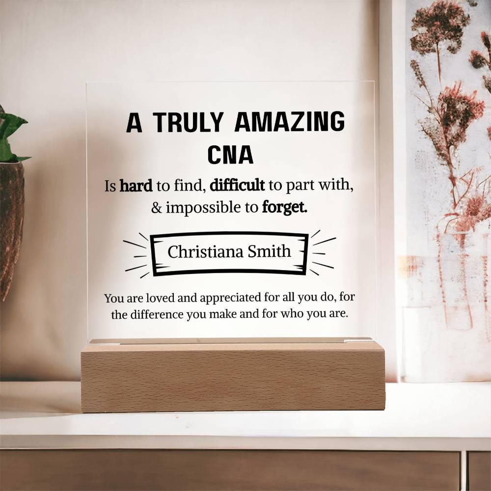 CNA Personalized Acrylic Plaque – Cna Appreciation Gift – view 3