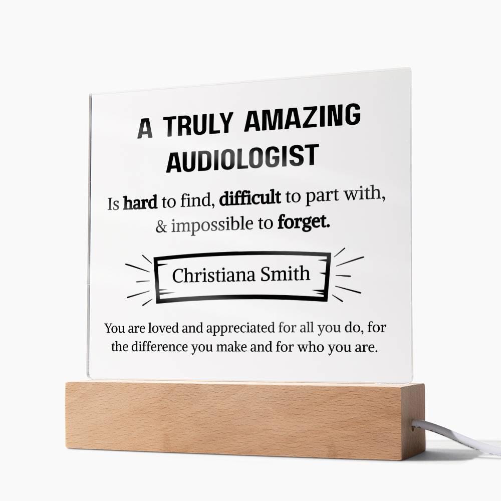 Audiologist Appreciation Personalized Acrylic Plaque – Ear Doctor Gift – view 9