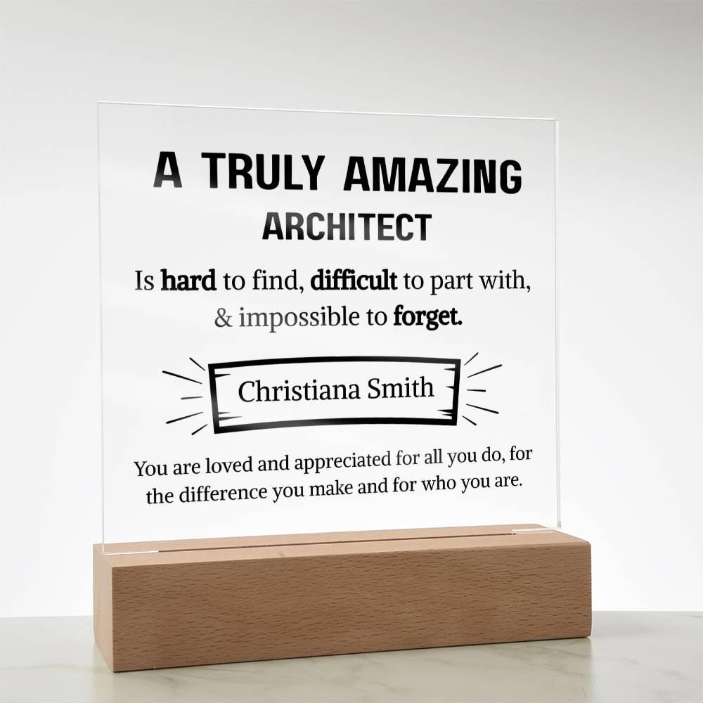 Architect Appreciation Personalized Acrylic Plaque – Christmas Gifts – view 9
