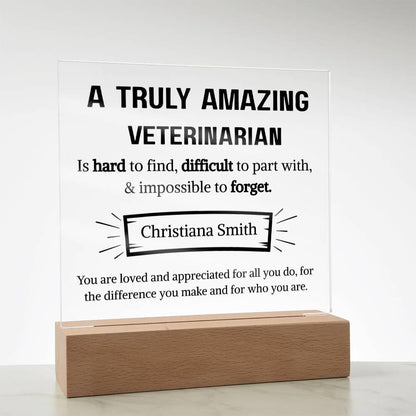 Veterinarian Appreciation Personalized Plaque – Vet Gifts – view 9