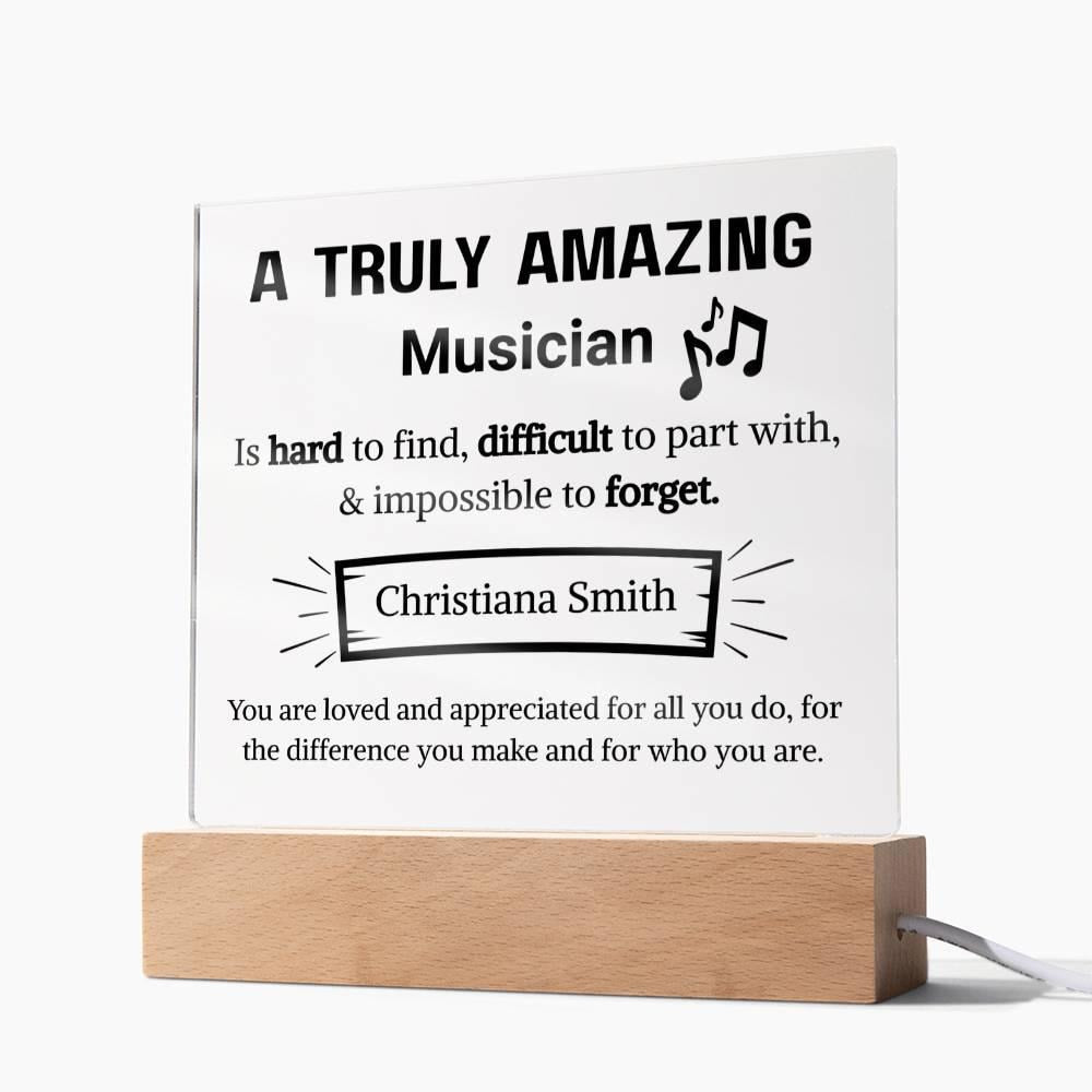 Musician Appreciation Personalized Plaque – Musician Gift – view 10