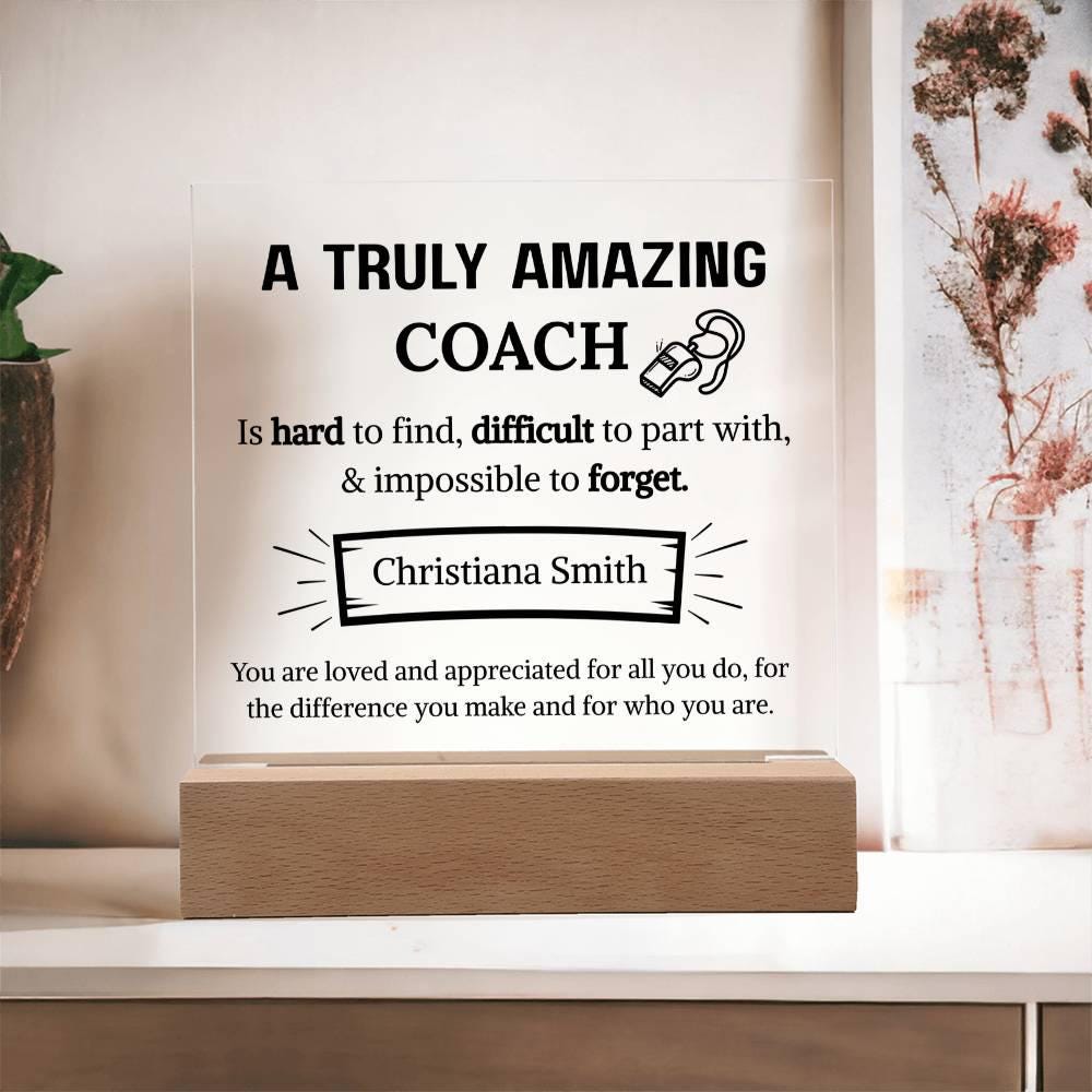 Coach Appreciation Personalized Acrylic Plaque – Gift for Coach – view 9