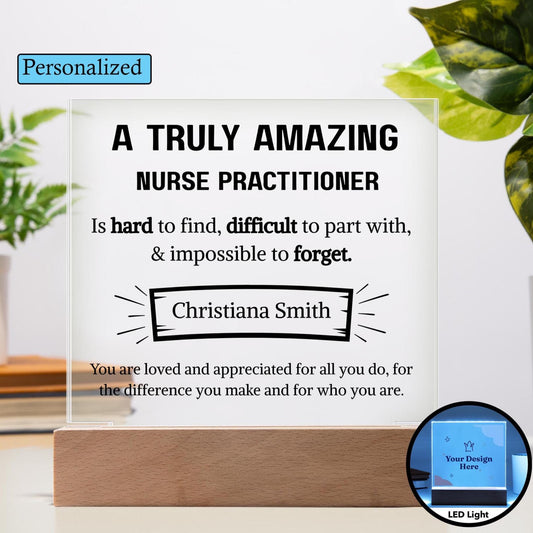 Nurse Practitioner Appreciation Personalized Plaque – Gift for Np