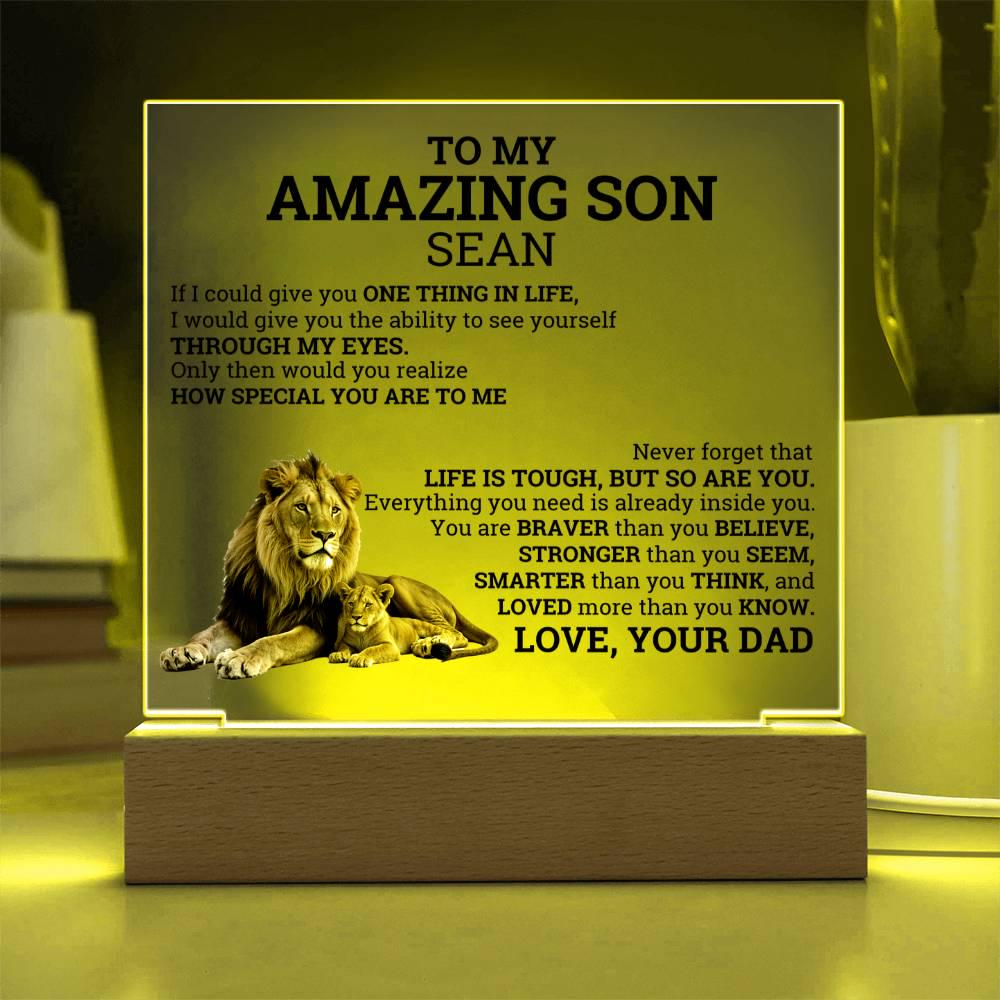 To My Amazing Son Personalized Gift from Dad – Son Christmas Gifts – view 5