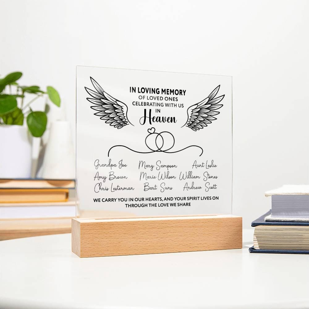 Family Memorial Keepsake Plaque – Family Loss Sympathy Gift – view 5