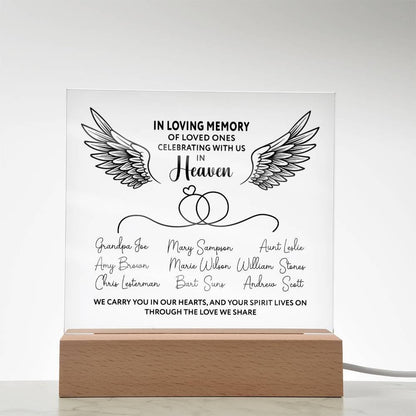 Family Memorial Keepsake Plaque – Family Loss Sympathy Gift – view 9